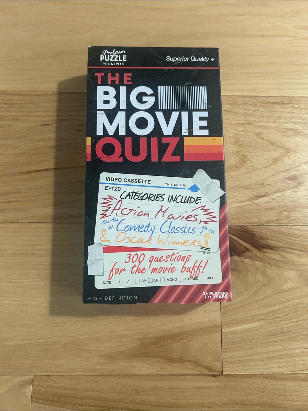 The Big Movie Quiz Card Game — Black & Red